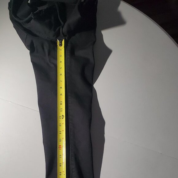 Levis 710 Super Skinny Black Jeans -raw hem - sz 28w - Picture 14 of 16